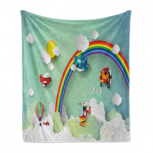 for Indoor Use for Use in Cars.Soft and Comfortable.60 X50 Air Balloons in Sky Flying Ultra-Soft Micro Fleece Blanket,A Blanket That Can Be Used in All Seasons for Indoor Use for Use in Cars.Soft and Comfortable.60 X50 Air Balloons in Sky Flying Ultra-Soft Micro Fleece Blanket,A Blanket That Can Be Used in All Seasons